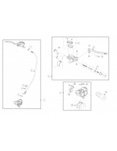 MANETA FRENO AJP 93 PLATA