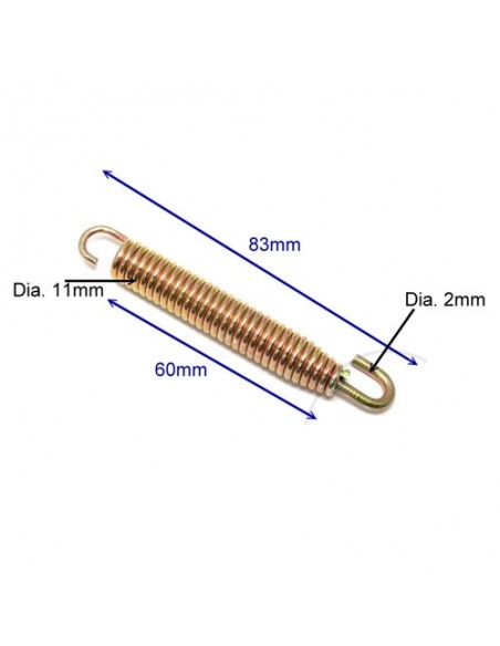 KIT MUELLES DE ESCAPE 83MM - 4 UNIDADES
