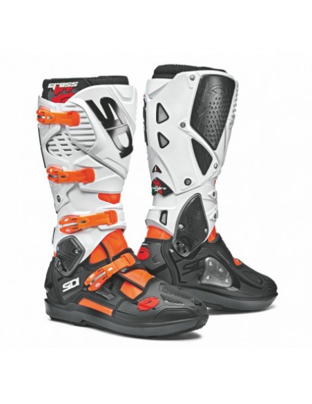 BOTAS SIDI CROSSFIRE 3 SRS NARANJA NEGRA BLANCA