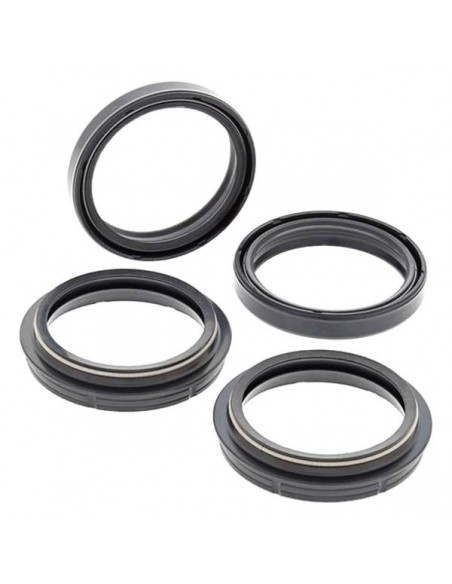 KIT RETENES Y GUARDAPOLVOS DE HORQUILLA ALL BALLS MARZOCCHI 48MM SILVER REPLICA - 48X58X9