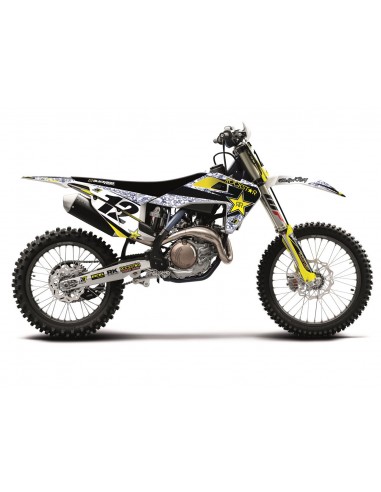 KIT ADHESIVOS BLACKBIRD ROCKSTAR HUSQVARNA TC/FC 125- 19-20 TE/FE 125- 2020