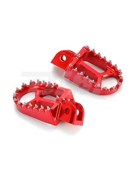 ESTRIBERAS SOBREDIMENSIONADAS HONDA CR 125/250 02-07 CRF 250R/250X 04-17 CRF 450R/450X 02-16 ROJAS