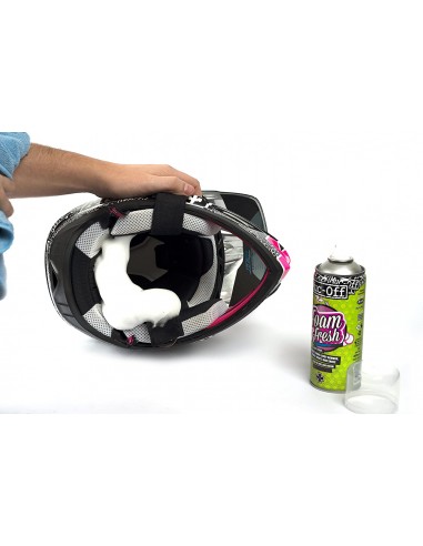 ESPUMA LIMPIADORA ANTIBACTERIANO DE CASCOS MUC-OFF FOAM FRESH SPRAY 400ML