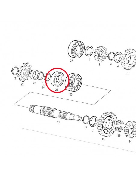 RETEN PIÑON GAS GAS EC 200/250/300