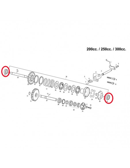 RODAMIENTO EJE CENTRIFUGO Y BOMBA GAS GAS 608 Z C4