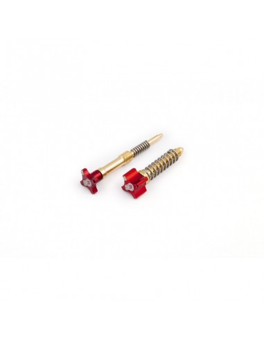 KIT TORNILLOS REGULACION KEIHIN PWK 38 ROJO