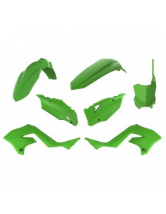 KIT PLASTICOS POLISPORT RESTYLING KAWASAKI KX 125/250 03-08 VERDE