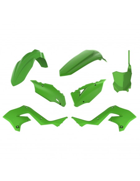 KIT PLASTICOS POLISPORT RESTYLING KAWASAKI KX 125/250 03-08 VERDE KIT PLASTICOS POLISPORT RESTYLING KAWASAKI KX 125/250 03-08 VERDE