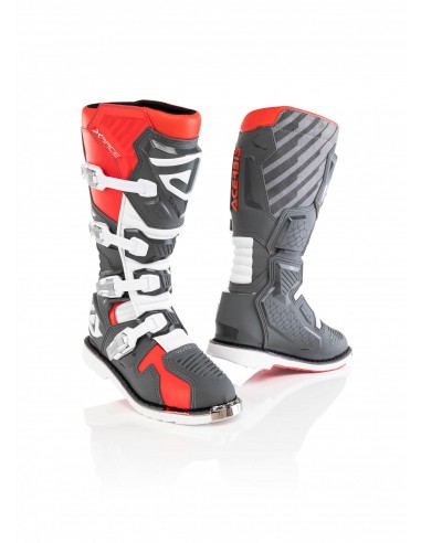 BOTAS ACERBIS STIVALE X-RACE ROJAS GRISES