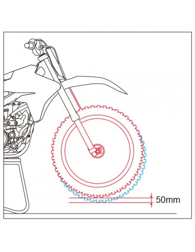 KIT REBAJAR ALTURA HORQUILLA KAYABA AOS D24 GAS GAS 18-20 HUSQVARNA -13 - 30MM