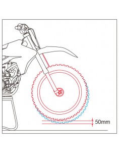 KIT REBAJAR ALTURA HORQUILLA KAYABA AOS D24 GAS GAS 18-20 HUSQVARNA -13 - 50MM 2