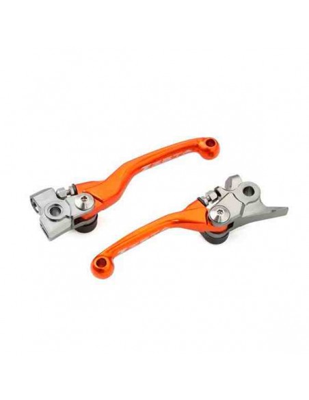 JUEGO MANETAS ZETA FP EMBRAGUE MAGURA 14- Y FRENO BREMBO -13 NARANJAS