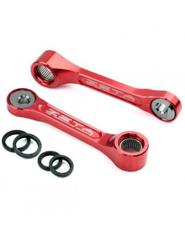 BIELETAS ZETA BAJAR-SUBIR ALTURA HONDA CRF 250R 18-20 450R 17-20 CRF 250RX 19-20 450RX 17-20 ROJAS