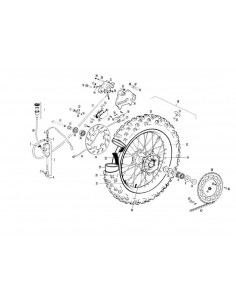LATIGUILLO DE FRENO TRASERO GAS GAS EC 01-08