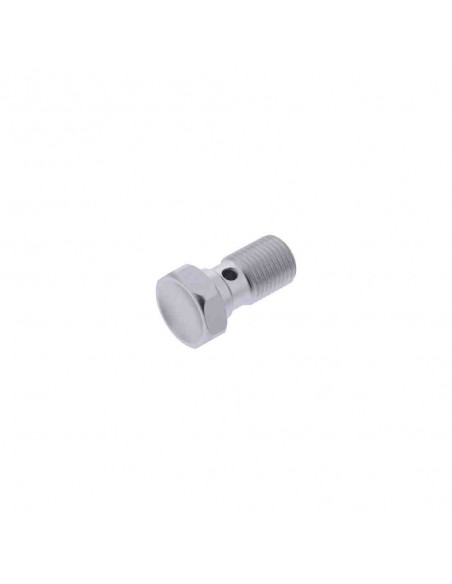 TORNILLO BANJO SIMPLE M10X1.00 ALU PLATEADO
