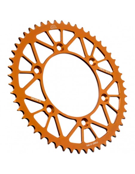 CORONA DE ALUMINIO JT KTM EXC/SX/EXCF/SXF 125-530 NARANJA