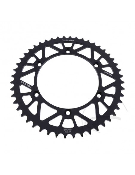 CORONA DE ALUMINIO JT YAMAHA YZ/YZF/WR/WRF 125-450 DESDE 1999 NEGRA