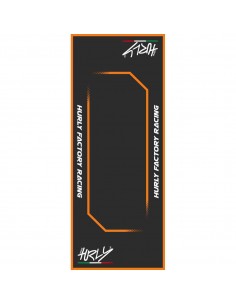 ALFOMBRA PADDOCK HURLY NEGRA NARANJA 53X100