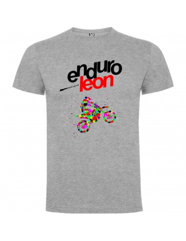 CAMISETA ENDUROLEON GRIS MOTO MULTICOLOR