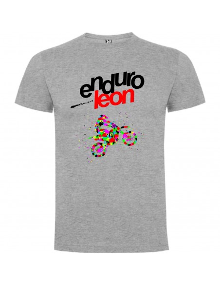 CAMISETA ENDUROLEON GRIS MOTO MULTICOLOR