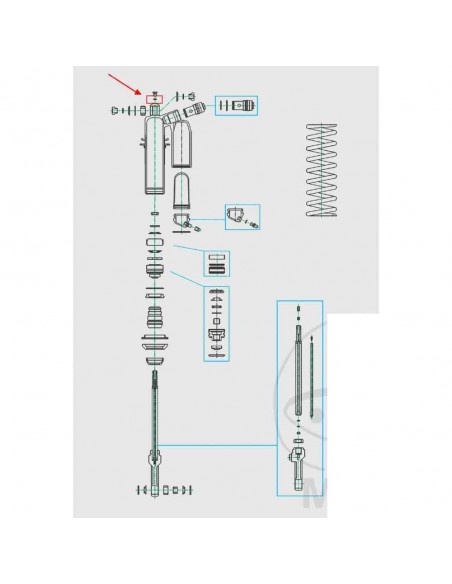 TORICA TORNILLO SANGRADOR KAYABA 48MM