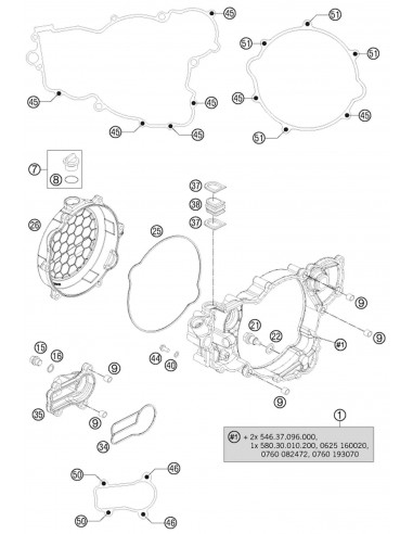 GOMA SELLADORA SEMI CARTER KTM 54637107000