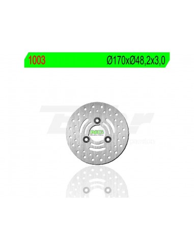 DISCO DE FRENO TRASERO NG SUZUKI LTZ 400 04-17 KAWASAKI KFX 400 03-06