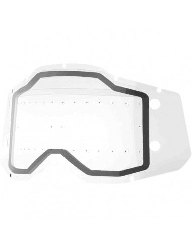 LENTE GAFAS 100% DOBLE TRANSPARENTE ROLL OFF