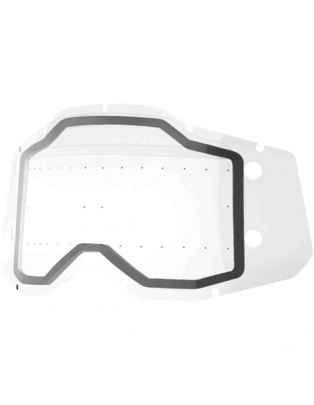 LENTE GAFAS 100% DOBLE TRANSPARENTE ROLL OFF