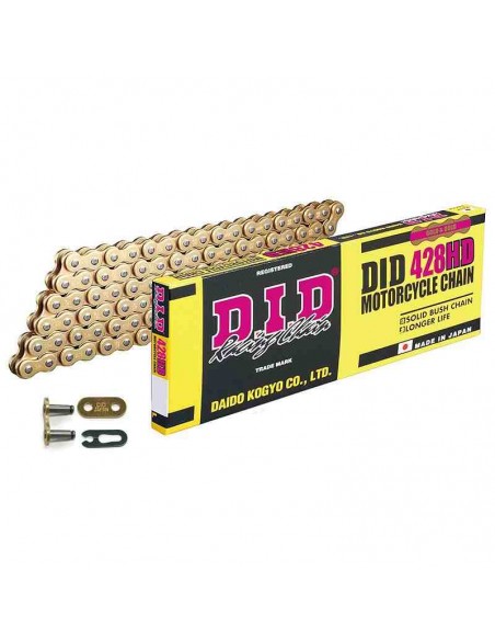 CADENA DID 428HD 120 PASOS ORO