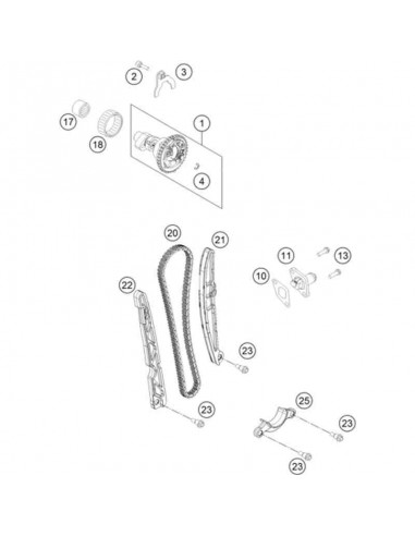 TENSOR CADENA DISTRIBUCION KTM EXC 450/525