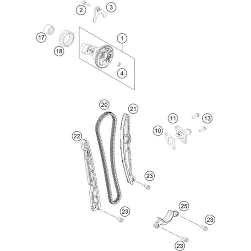 EBC Aramid Kupplung Komplett - KTM EXC 520 Racing -'00-'01