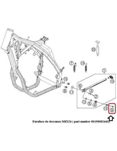 TORNILLO KTM 8X26