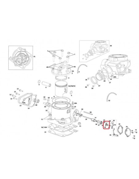 CONJUNTO PALANCA VALVULA ESCAPE GAS GAS EC 15-18