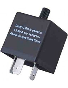RELE DE INTERMITENCIAS ELECTRONICA 12V 0.1-150W 3 PINES LED