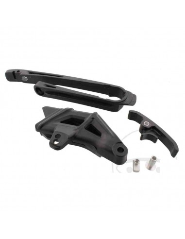 KIT GUIA CADENA - PATIN BASCULANTE - PATIN INFERIOR KTM EXC/EXCF 12-16 SX 2011 NEGROS