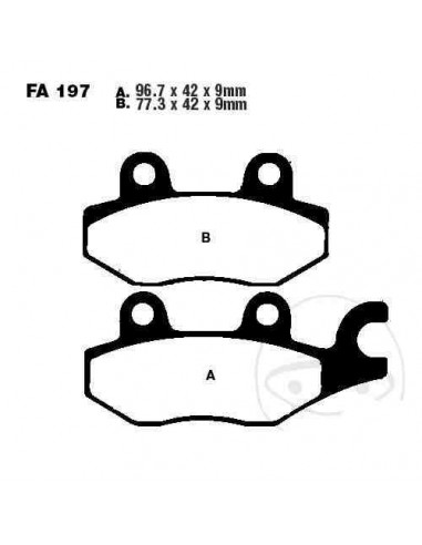 OUTLET PASTILLAS DE FRENO DELANTERAS KYMCO AGILITY 200 11-17