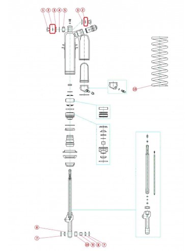 TORICA ROTULA SUSPENSION KAYABA ENDURO
