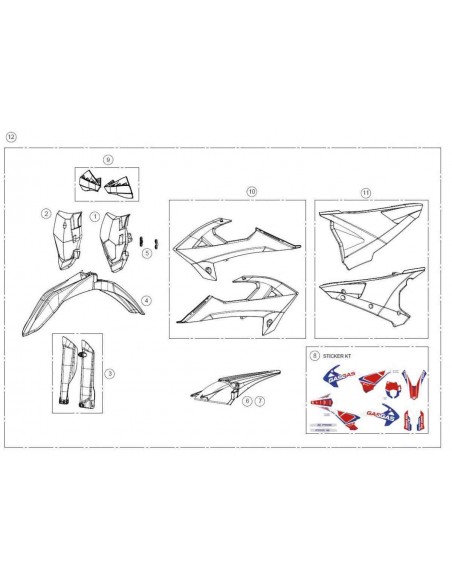 PROTECTORES DE HORQUILLA GAS GAS EC 18-20 RIEJU MR 20-21 NEGROS