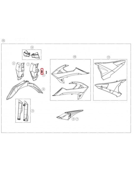 SOPORTE PORTAFARO MR NEGRO INY.