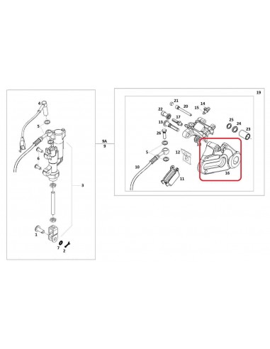 SOPORTE PINZA FRENO TRASERA NISSIN EC-2009