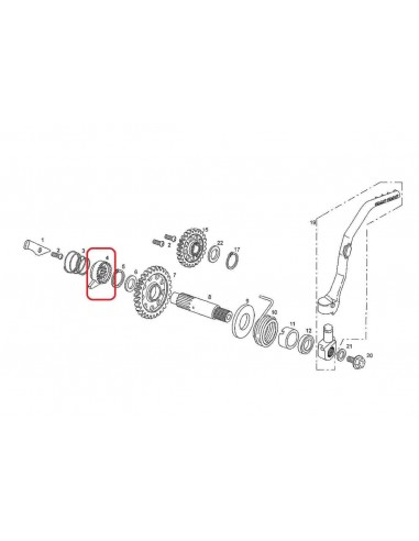 TRINQUETE ARRANQUE GAS GAS EC 125