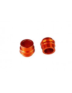 CASQUILLOS RUEDA DELANTERA SCAR KTM SX 125 21-22 EXC 125-500 21-22 NARANJAS