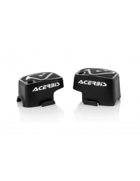 TAPAS BOMBA FRENO Y EMBRAGUE BREMBO ACERBIS NEGROS