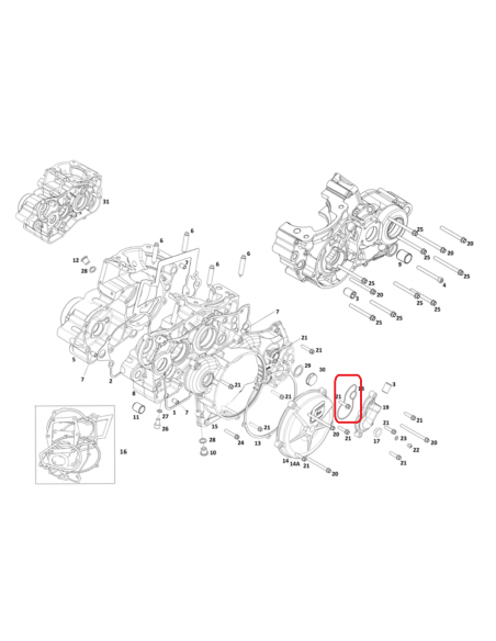 JUNTA TAPA BOMBA DE AGUA GAS GAS EC 14-19 RIEJU MR 300