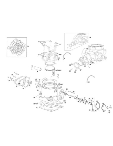 JUNTA CILINDRO 0.5 METALICA CON SILICONA GAS GAS EC 18-19