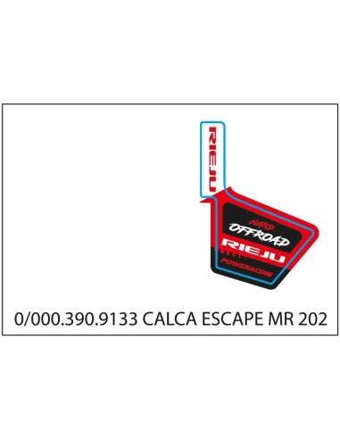 ADHESIVO CALCA ESCAPE RIEJU MR 2022