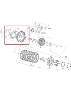 CONJUNTO CAMPANA EMBRAGUE GAS GAS EC 200