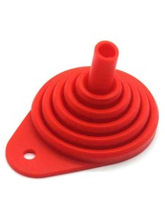 EMBUDO DE SILICONA ROJO