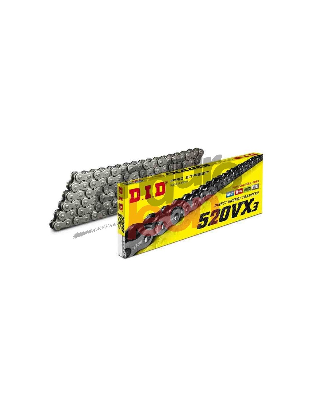 Catena Di Trasmissione DID 525VX3 - 118 Maglie, Colore Oro/Nero